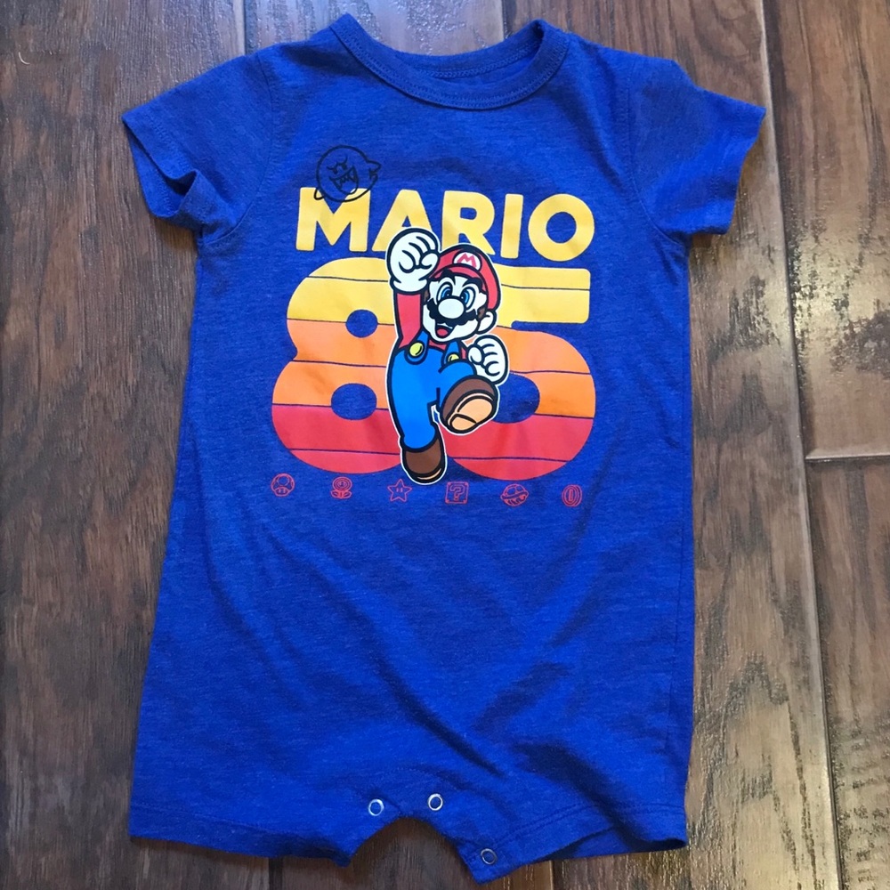 Super Mario baby onesie romper 12 months
